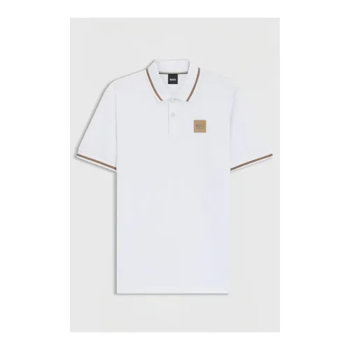 BOSS Equestrian, BOSS Equestrian Poloshirt Pam Patch Herren - White -  Farbe: White, Grösse: S
