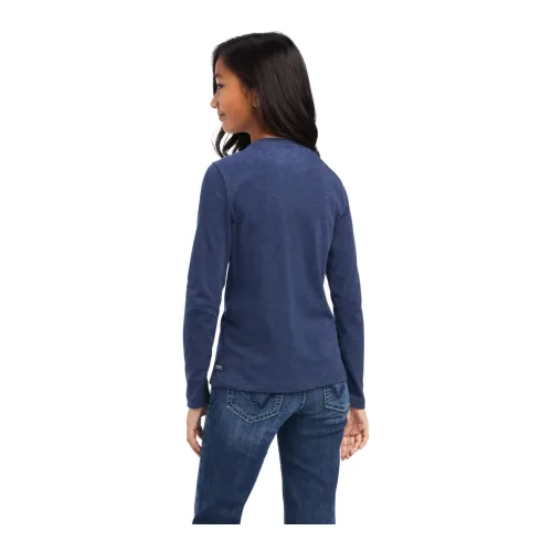 Ariat, Ariat T-Shirt Langarm Fan Club Kids - Navy Heather -  Grösse Bekleidung: M