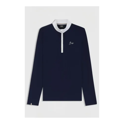 BOSS Equestrian, BOSS Equestrian Turniershirt Minou Texture Damen - Sky Captain -  Grösse: S, Farbe: Sky Captain