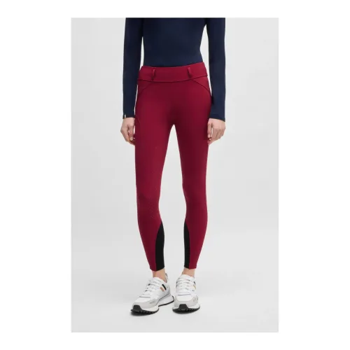 BOSS Equestrian, BOSS Equestrian Reitleggings Hybrid High Waist Vollbesatz - Red Dahlia -  Grösse: XS