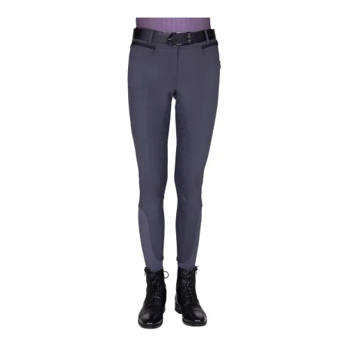 QHP, QHP Reithose Fayen Vollbesatz Damen - Ash -  Grösse Hose: 36
