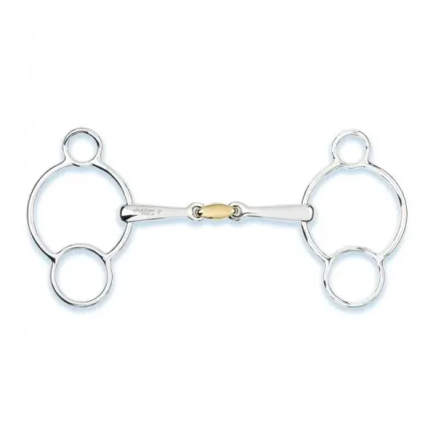 Stübben, Stübben 3-Ring Pessoa Trense - Silber -  Gebisslängegrösse: 13.5 cm