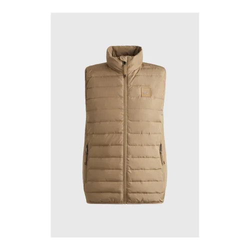 BOSS Equestrian, BOSS Equestrian Weste Puffer Leicht Ashton Herren - Camel -  Farbe: Camel, Grösse Bekleidung Herren: S