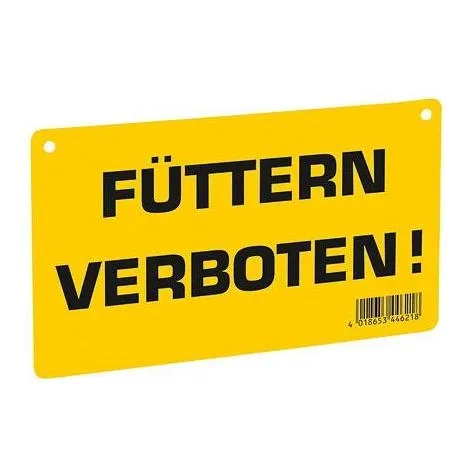 AKO, AKO Warnschild – Füttern verboten!