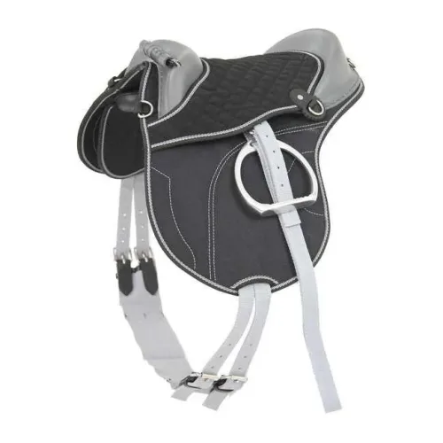 Waldhausen, Waldhausen Reitkissen für Kids - schwarz/grau Grösse: 42 cm (16.5")