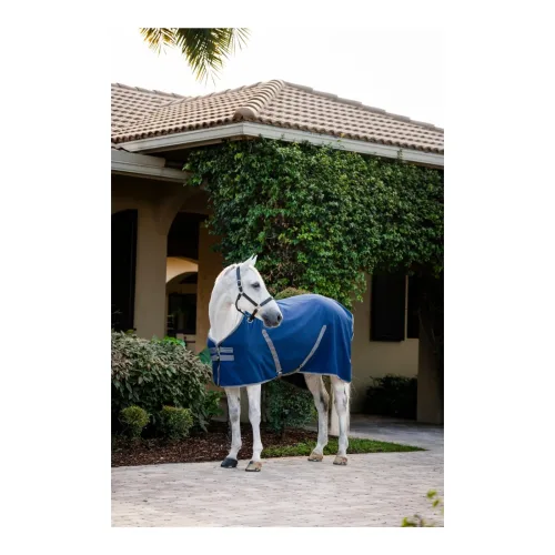 Horseware, Horseware Stalldecke Rambo - Navy/Thunderstorm Grey&Silver -  Grösse Pferdedecke: 140 cm, Farbe: Navy/Thunderstorm Grey&Silver
