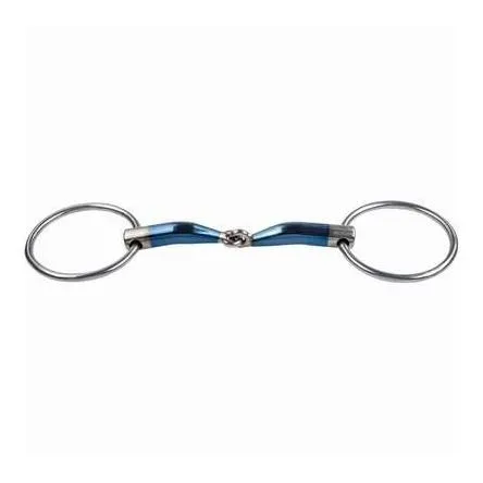 Trust, Trust Wassertrense Sweet Iron einf. gebr. - Silber/Blau -  Gebisslängegrösse: 13.5 cm