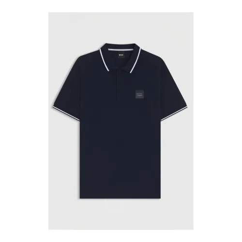 BOSS Equestrian, BOSS Equestrian Poloshirt Pam Patch Herren - Sky Captain -  Grösse: M, Farbe: Sky Captain