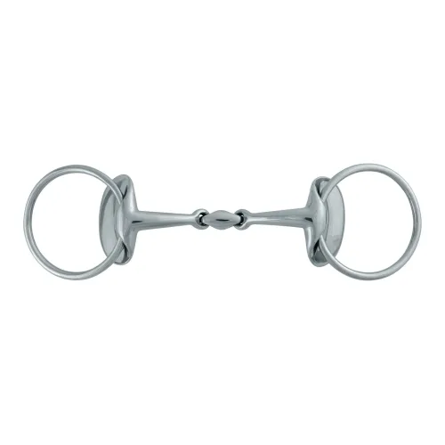Stübben, Stübben Silver Wings Trense Wassertrense doppelt gebrochen Stärke: 14 mm, Gebisslängegrösse: 12.5 cm
