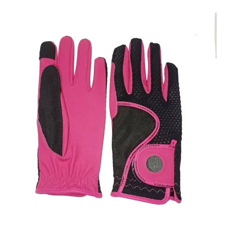 Soulhorse, Soulhorse Reithandschuhe Feel the Pink Power - Schwarz/Pink -  Grösse: S