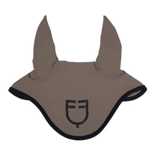 Equestro, Equestro Ohrengarn Black Line Logo - Walnuss -  Grösse: Full, Farbe: Walnuss