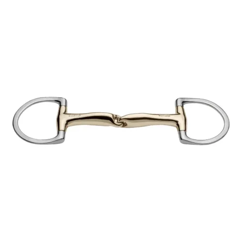 Sprenger, Sprenger Olivenkopfgebiss novocontact mit D-förmigem Ring einfach gebrochen - Sensogan 14mm Gebisslängegrösse: 13.5 cm