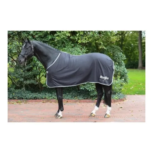 RugBe, RugBe Fleecedecke Economic - Schwarz -  Farbe: Schwarz, Grösse Pferdedecken: 145 cm
