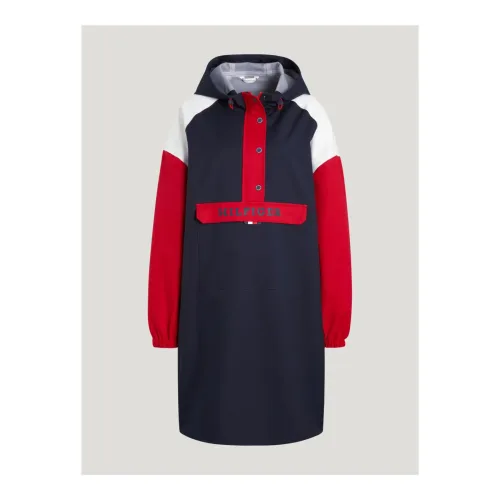 Tommy Hilfiger Equestrian, Tommy Hilfiger Equestrian Regenponcho Belfast Damen - Desert Sky -  Grösse Bekleidung Damen: L