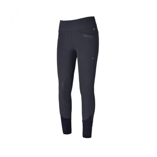 Kingsland, Kingsland Reitleggings KLKatja Classic Kniegrip Damen - grau Farbe: Grau, Grösse Bekleidung Damen: 34