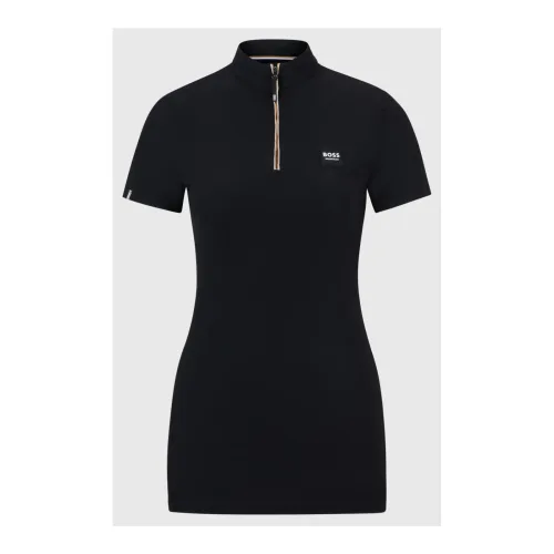 BOSS Equestrian, BOSS Equestrian Trainingsshirt Mila Signature Damen - Black -  Grösse Bekleidung Damen: L