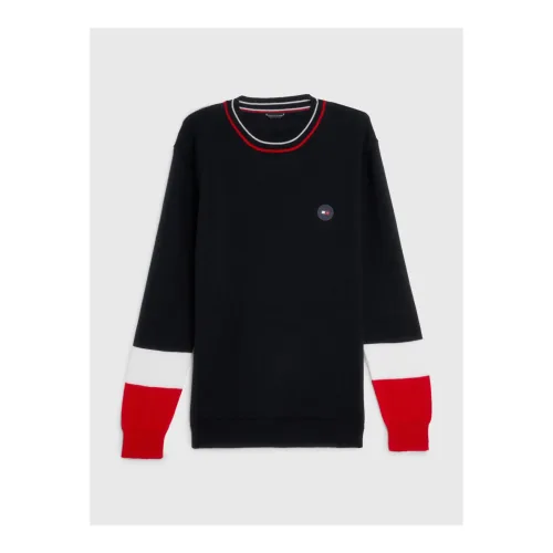 Tommy Hilfiger Equestrian, Tommy Hilfiger Equestrian Strickpullover Colorblock Herren - Desert Sky -  Grösse: XL