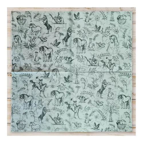 Soulhorse, Soulhorse Servietten "Country Love" - Mint -  Inhalt: 20 Stück, Farbe: Mint