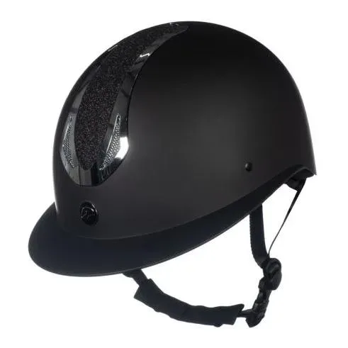 HKM, HKM Reithelm Illusion - Schwarz/Silver -  Farbe: Schwarz/Silver, Reithelmgrössen: 55-57