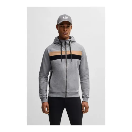 BOSS Equestrian, BOSS Equestrian Sweatshirtjacke River - Greymelange -  Grösse: M