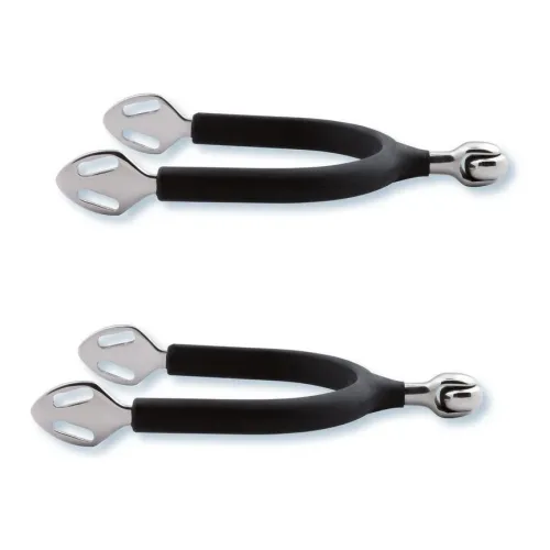Stübben, Stübben Sporen SEQ Soft Touch gummiert - 35 mm - Silber -  Farbe: Silber, Grösse Sporen: 35 mm