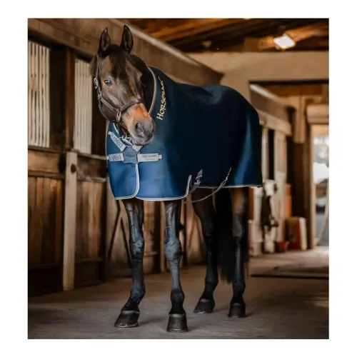 Horseware, Horseware Abschwitzdecke Rambo Airmax - Navy/Thunderstorm Grey & Silver -  Grösse: 155 cm, Farbe: Navy/Thunderstorm Grey & Silver