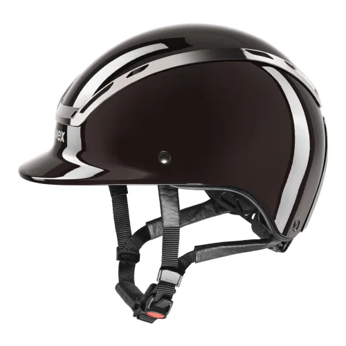 uvex, Uvex Reithelm Exxeed Shiny Chrome - Mocca -  Farbe: Mocca, Reithelmgrössen: 56-58