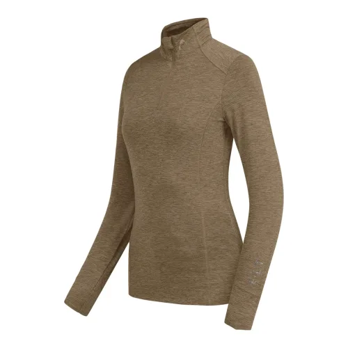 Elt, Elt Funktions-Zip-Shirt Milano - Cappuccino Mélange -  Grösse Bekleidung Damen: XXS