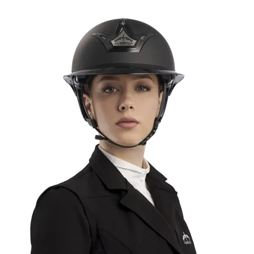 Veredus, Veredus Reithelm Vita Wide Visor Matte - Black Matte -  Grösse Reithelm: 53 / M