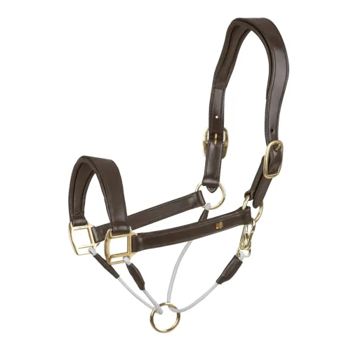 Waldhausen, Waldhausen Lederhalfter S-Line Royal - Braun -  Farbe: Braun, Grösse Pferd: WB