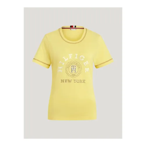 Tommy Hilfiger Equestrian, Tommy Hilfiger Equestrian T-Shirt Newport Damen - Citronella -  Grösse Bekleidung Damen: L