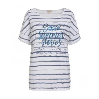 Soccx, Soccx Oversize-Shirt 1/2 Mykonos Damen - opticwhite - Weiss -  Grösse Bekleidung Damen: S