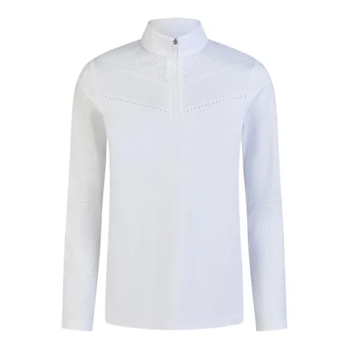 Pikeur, Pikeur Turniershirt Lasercut The Core - White -  Grösse: 38