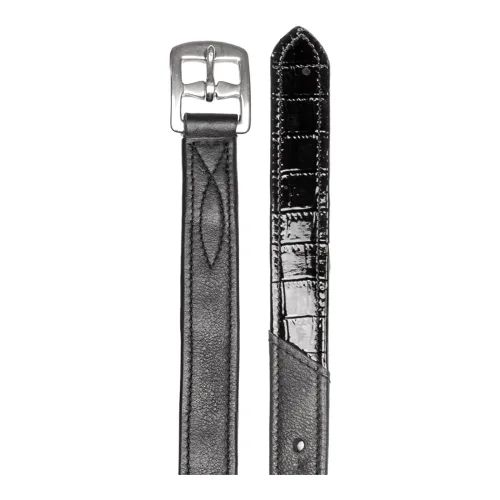 Waldhausen, Waldhausen Steigbügelriemen Kroko, X-Line - Schwarz -  Grösse: 140 cm
