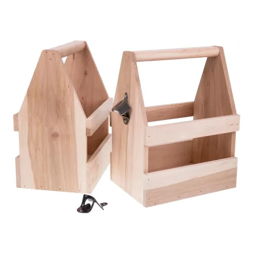 Hauptner, Hauptner Flaschenträger aus Holz mit Flaschenöffner