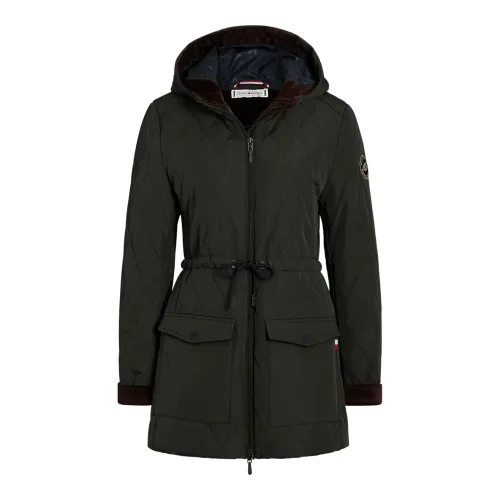 Tommy Hilfiger Equestrian, Tommy Hilfiger Equestrian Steppjacke Forest Damen - Pine -  Grösse: XL