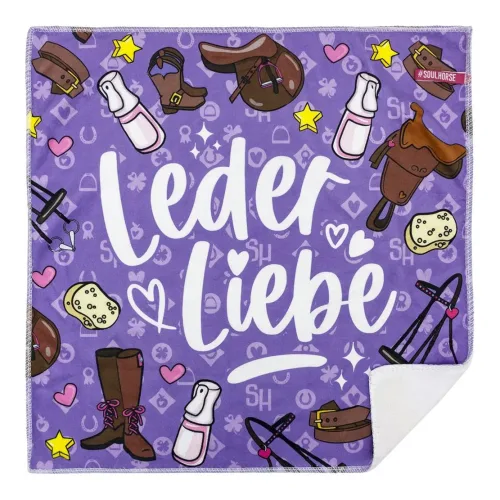 Soulhorse, Soulhorse Mikrofasertuch "Lederliebe" - Lila -