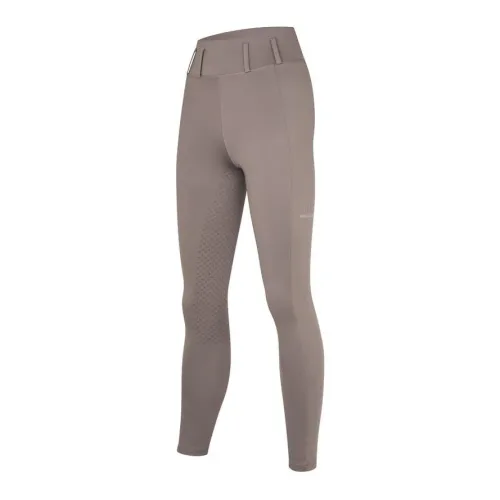 Kingsland, Kingsland Reitleggins KLLea F-Tec 5 Vollgrip Damen - Brown Iron -  Grösse: XS