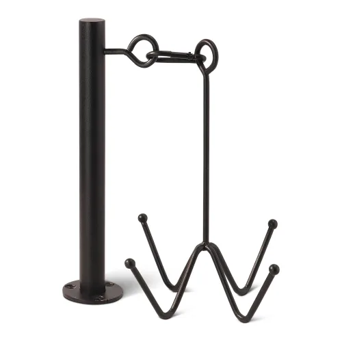 Grooming Deluxe, Grooming Deluxe Trensenhalterung mit 4 Haken für die Wandbefestigung - Black -  Grösse: One Size, Farbe: Black