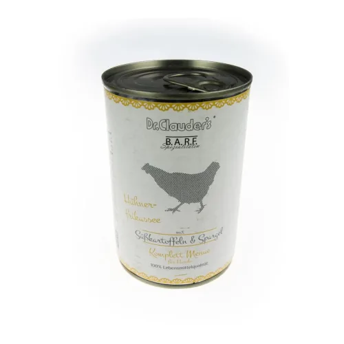 Dr.Clauder's, Dr.Clauder's Barf Komplett Menü Hühnerfrikassee - Natur -  Grösse: 6 x 400 g