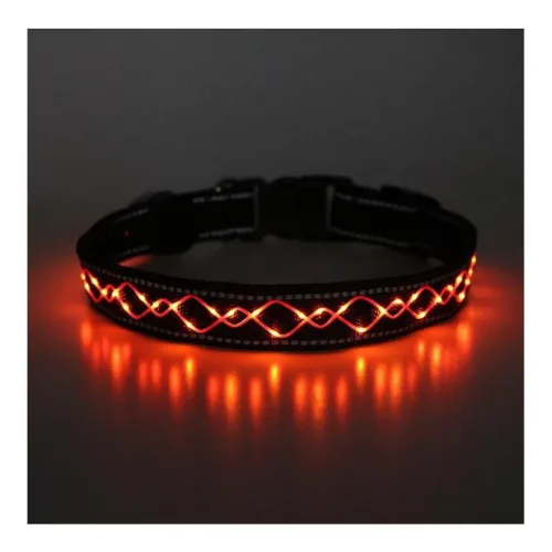 Animal Light, Animal Light Leucht-Hundehalsband "Beauty" - Orange -  Farbe: Orange, Grösse: L