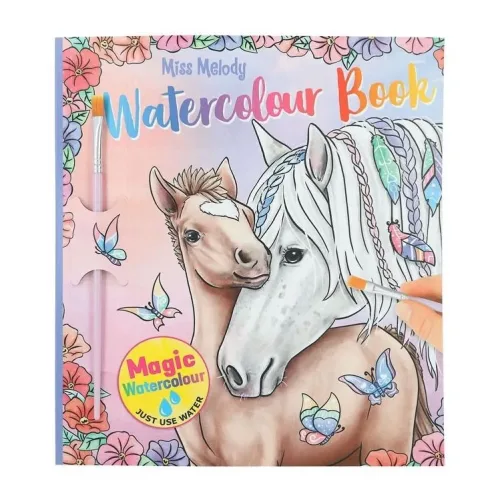 miss melody, Miss Melody Wasserfarben Malbuch - Bunt -