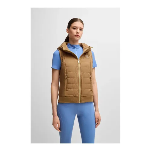 BOSS Equestrian, BOSS Equestrian Weste Puffer Fally Damen - Camel -  Farbe: Camel, Grösse Bekleidung Damen: XS