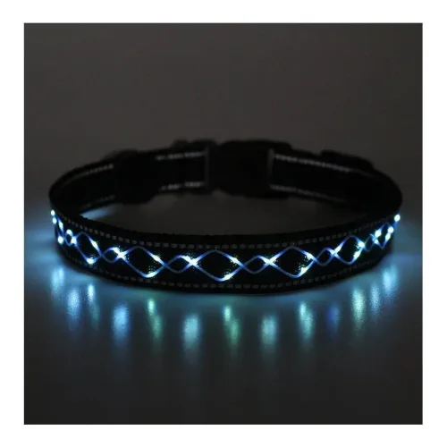Animal Light, Animal Light Leucht-Hundehalsband "Beauty" - Glacier-deepsea -  Farbe: Glacier-deepsea, Grösse: L