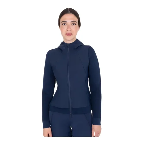 Equestro, Equestro Hoodie Seamless Damen - Navy Blazer -  Grösse: XL