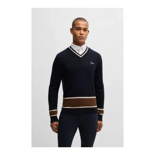 BOSS Equestrian, BOSS Equestrian Pullover Harward - Sky Captain -  Grösse: M