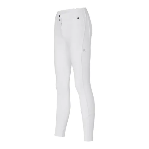Kingsland, Kingsland Reithose KLKimi A-Shape Vollgrip Damen - White -  Farbe: White, Grösse Bekleidung Damen: 36