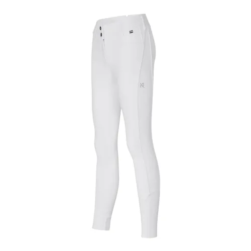 Kingsland, Kingsland Reithose Kira H Shape Vollgrip Damen - White -  Grösse Bekleidung Damen: 36, Farbe: White