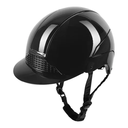 Swing, Swing Reithelm H24 Glossy - Schwarz Glanz -  Farbe: Schwarz Glanz, Grösse Reithelm: 57-59