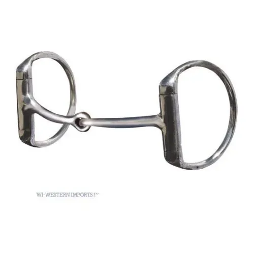 Western Imports, Western Imports Offset D-Ring Premium Snaffle Bit - Edelstahl -  Gebisslänge: 5" = 12,5 cm
